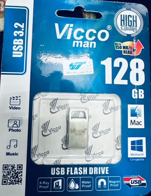 فلش ویکومن (Vicco man) مدل 128GB VC 376 S USB3.2