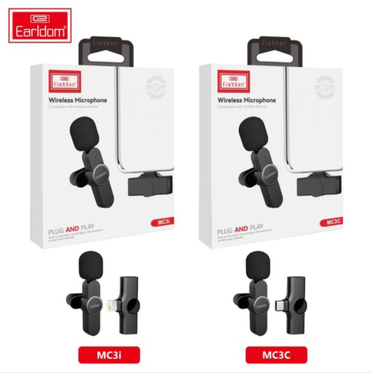 میکروفن بی سیم ارلدام مدل ET-MC3C Type-c