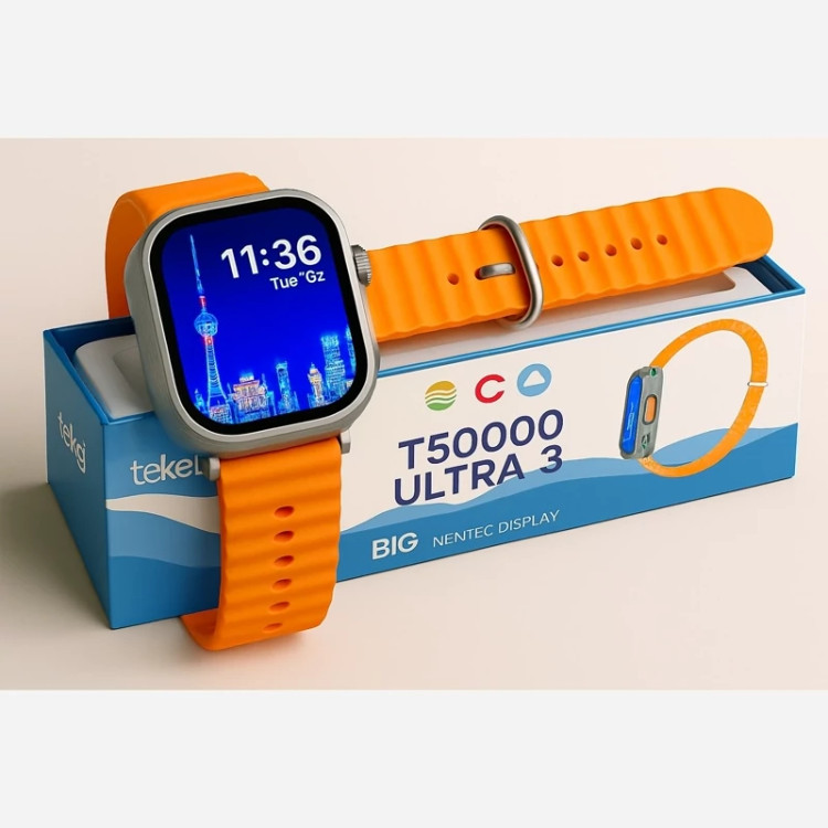 پک ساعت هوشمند teket مدل T50000 ULTRA 3 - مشکی