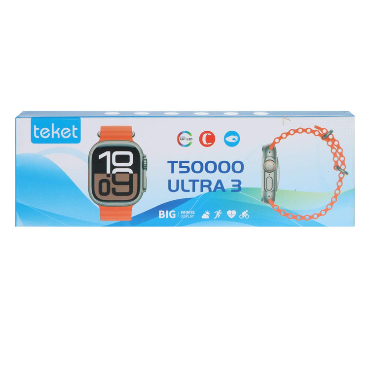 پک ساعت هوشمند teket مدل T50000 ULTRA 3 - مشکی