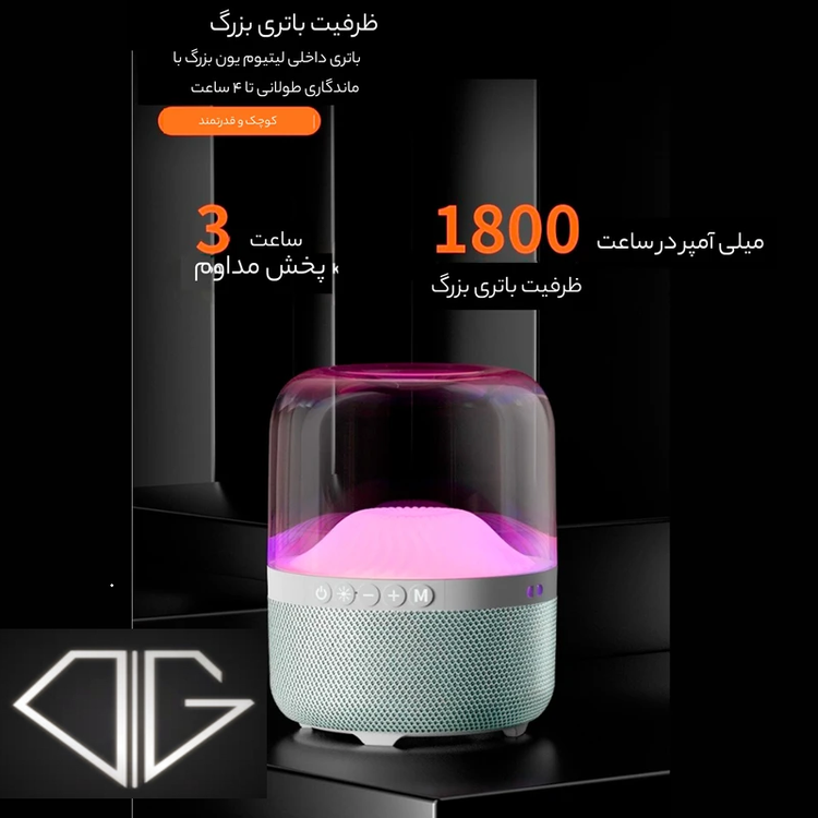 اسپیکر بلوتوثی قابل حمل تی اند جی مدل TG-325