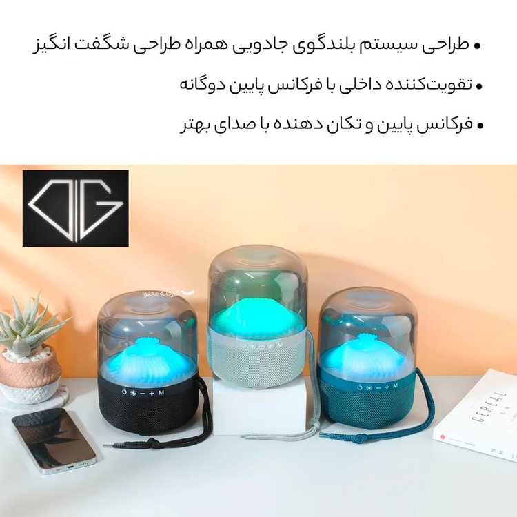 اسپیکر بلوتوثی قابل حمل تی اند جی مدل TG-325