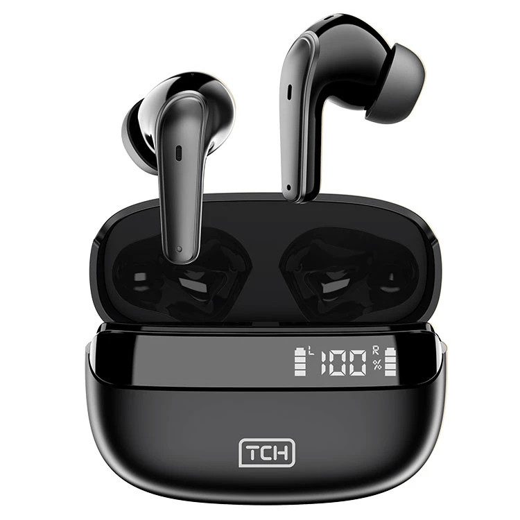 هدفون بلوتوثی تی سی اچ مدل Black Blade L10 با نویز کنسلینگ میکروفون (ENC)، درگاه شارژ USB Type-C، مقاوم در برابر پاشش آب و عرق (IPX4)
