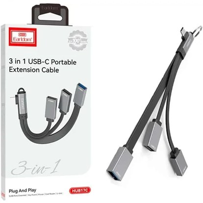 هاب 3 پورت Type-C ارلدام ET-HUB17C