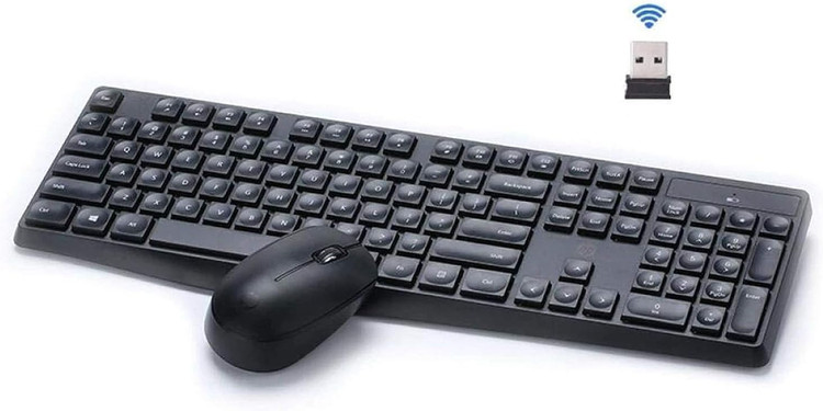 کیبورد و ماوس بی سیم اچ پی مدل بلک کمبو CS10